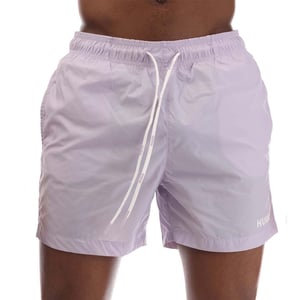Hugo Heren Haiti Contrast Logo Zwemshort (Paars)