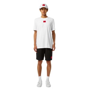 Hugo Diragolino T-shirt voor heren met logo op de borst (Wit)