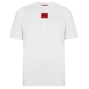 Hugo Diragolino T-shirt voor heren met logo op de borst (Wit)