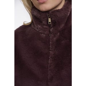 Rino & Pelle short faux fur waistcoat nikki.7002611 10873 chocolate bean