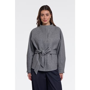 Rino & Pelle short coat with collar cornelia.7002611 11170 mid grey melange
