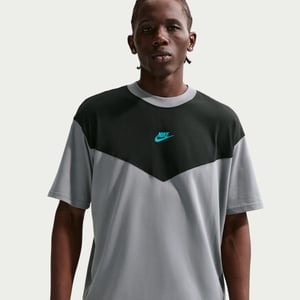 Nike Tech Sportswear Mens Grey Black T-Shirt