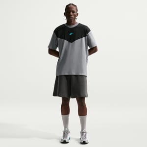 Nike Tech Sportswear Mens Grey Black T-Shirt