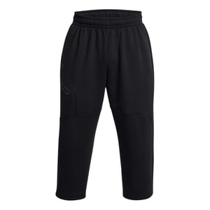 Under Armour Effen, ruimvallende fleece-joggingbroek voor heren (Zwart)