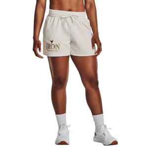 Under Armour Dames Project Rock Iron Paradise-short (Wit)
