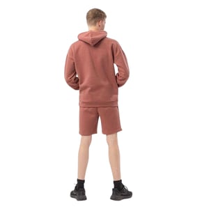Hype Unisex-sweatshorts met opschrift voor volwassenen (Rood)