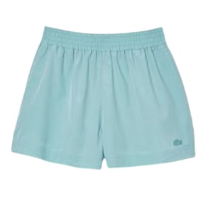 Lacoste Fleece-short met logo voor dames (Blauw)