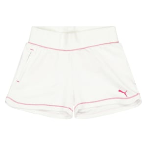 Puma Stickade shorts med logotyp för barn (Vit)