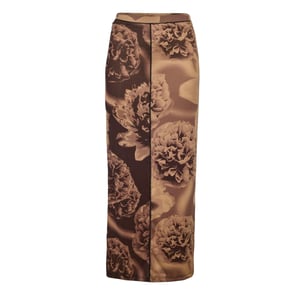 Diesel Clairinne Gna mesh-maxi-rok voor dames (Bruin)