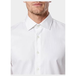 Bos Bright Blue Casual hemd lange mouw linnen shirt 5405.426/100