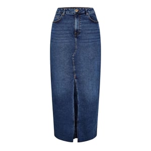 Pieces Denim kokerrok voor dames (Medium Blauw)