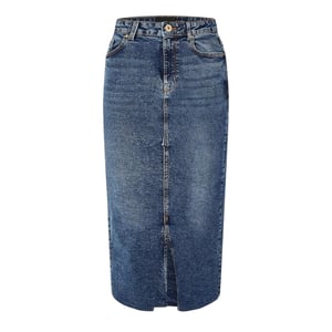 Pieces Denim kokerrok voor dames (Blauwe Denim)