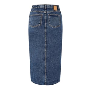 Pieces Denim kokerrok voor dames (Blauwe Denim)