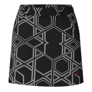 Puma Geometrische golfskort voor dames (Zwart)