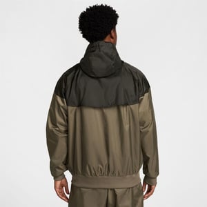 Nike Windrunner-jacka för herrar (Oliv/Svart)