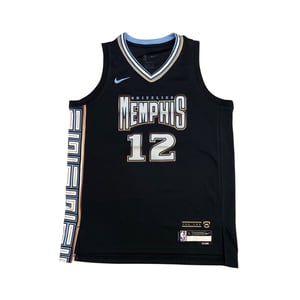 Nike Morant Memphis Grizzlies basketbalshirt voor kinderen (Zwart)