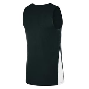 Nike Basketbalshirt voor kinderen met V-hals en zonder mouwen (Zwart/Wit)
