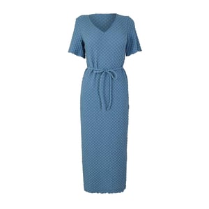 Vero Moda Dames Bubble V-hals Midi Jurk (Coronet Blauw)