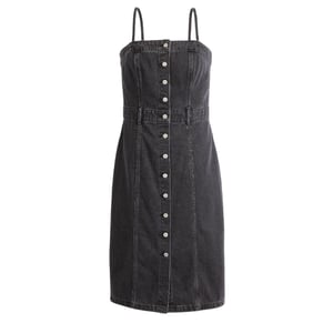 Levis Midi-jurk van denim voor dames (Zwart)