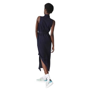 Lacoste T-shirtjurk met kraag voor dames (Marineblauw)