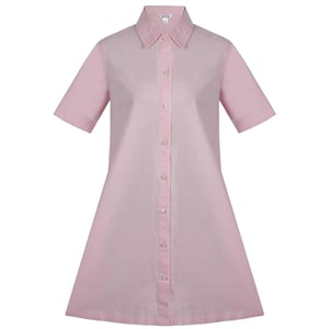 Miso Miniklänning med oxfordkrage för kvinnor/damer (Rosa)