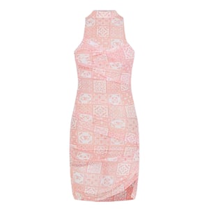 Off White Womens/Ladies Tulle High Collar Slip Dress (Pink/White)