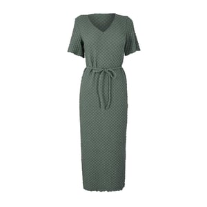 Vero Moda Dames Bubble V-hals Midi Jurk (Balsam Groen)
