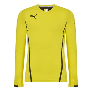 Puma King-shirt met lange mouwen voor heren (Geel)