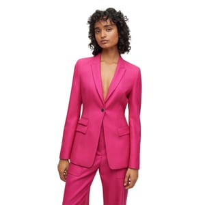 Boss Juicylara2 slank model colbert voor dames (Helder Roze)