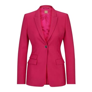 Boss Juicylara2 slank model colbert voor dames (Helder Roze)