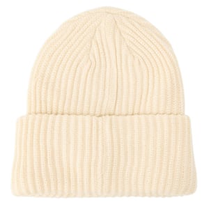 Pieces Geribde muts voor dames (Witkap grijs)