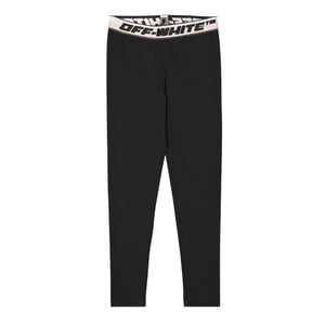 Off White Leggings met logo voor kinderen (Zwart)