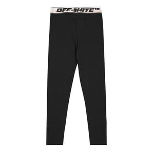 Off White Leggings met logo voor kinderen (Zwart)