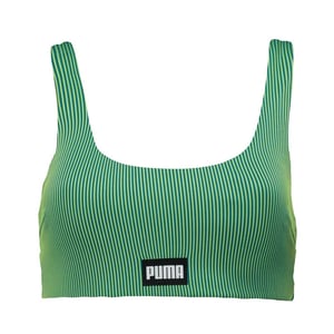 Puma Dames/Dames Streep Ronde Hals Bikinitop (Groen)