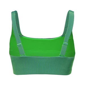 Puma Dames/Dames Streep Ronde Hals Bikinitop (Groen)