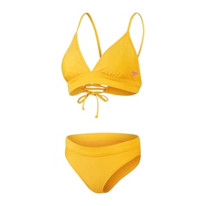 Speedo Tweedelig driehoekig zwempak voor dames (Geel)