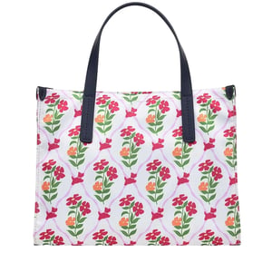 Radley Axelremsväska i återvunnen polyester med blommor (Svart)