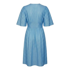 Vero Moda Dames Ines V Hals Midi Jurk (Riviera)
