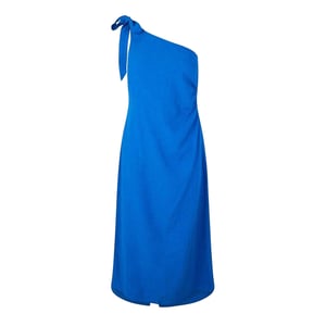 Vero Moda Dames Jesmilo One Shoulder Midi Jurk (Classic Blue)