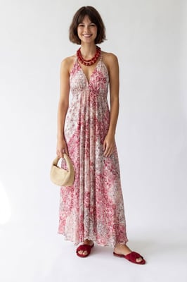 Paisley Halter Maxi-jurk