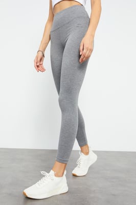 Hoge Taille Katoenen Elastaan Leggings