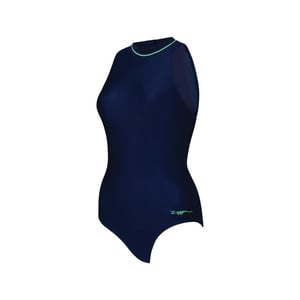 Zoggs Womens/Ladies Zipped One Piece Swimsuit (Navy)