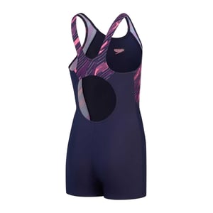 Speedo Hyperboom Splice-pantser voor meisjes (Sportief marineblauw/Fandango-roze)