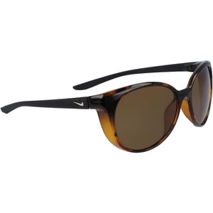 Nike Essence Logo ovale zonnebril (Schildpatroon/Goud/Bruin)