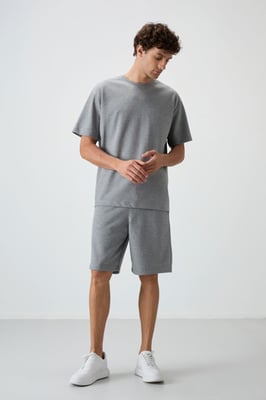 Overmaat T-Shirt en Shorts Set