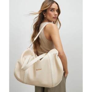 River Island Womens Cream Monogram Trim Soft Holdall