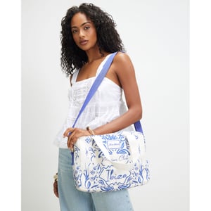 River Island Womens White Ibiza Print Holdall Bag