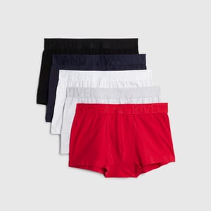 River Island Mens Red Ri Pack Of 5 Trunks