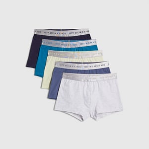 River Island Mens Multi Colour Pack Of 5 Mcmxii Trunks