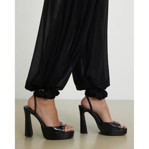 River Island Womens Sandals Black Platform Heeled